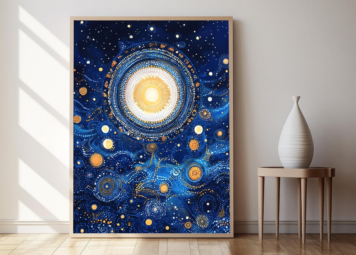 Warlpiri Star Dreaming, Aboriginal Night Sky Poster