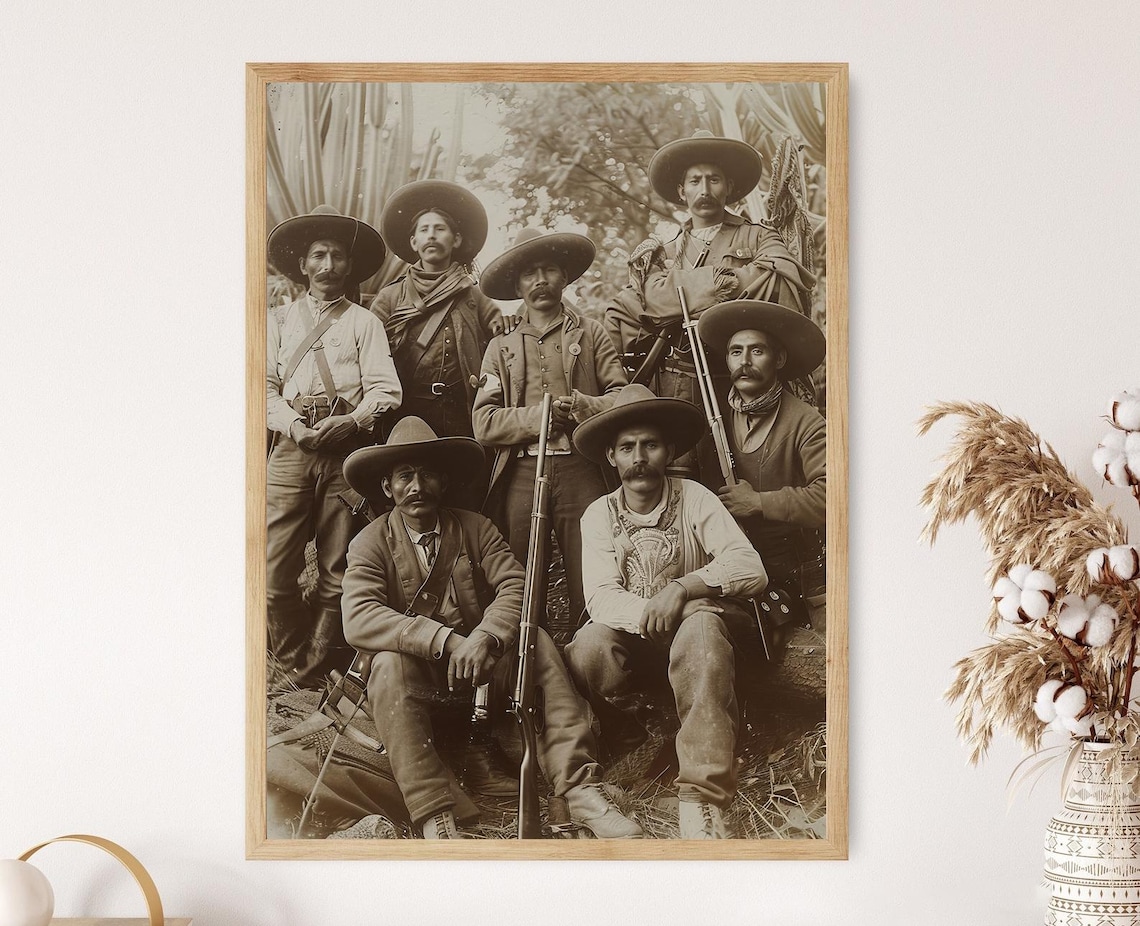 Vintage Mexican Revolutionary Historical Art Print