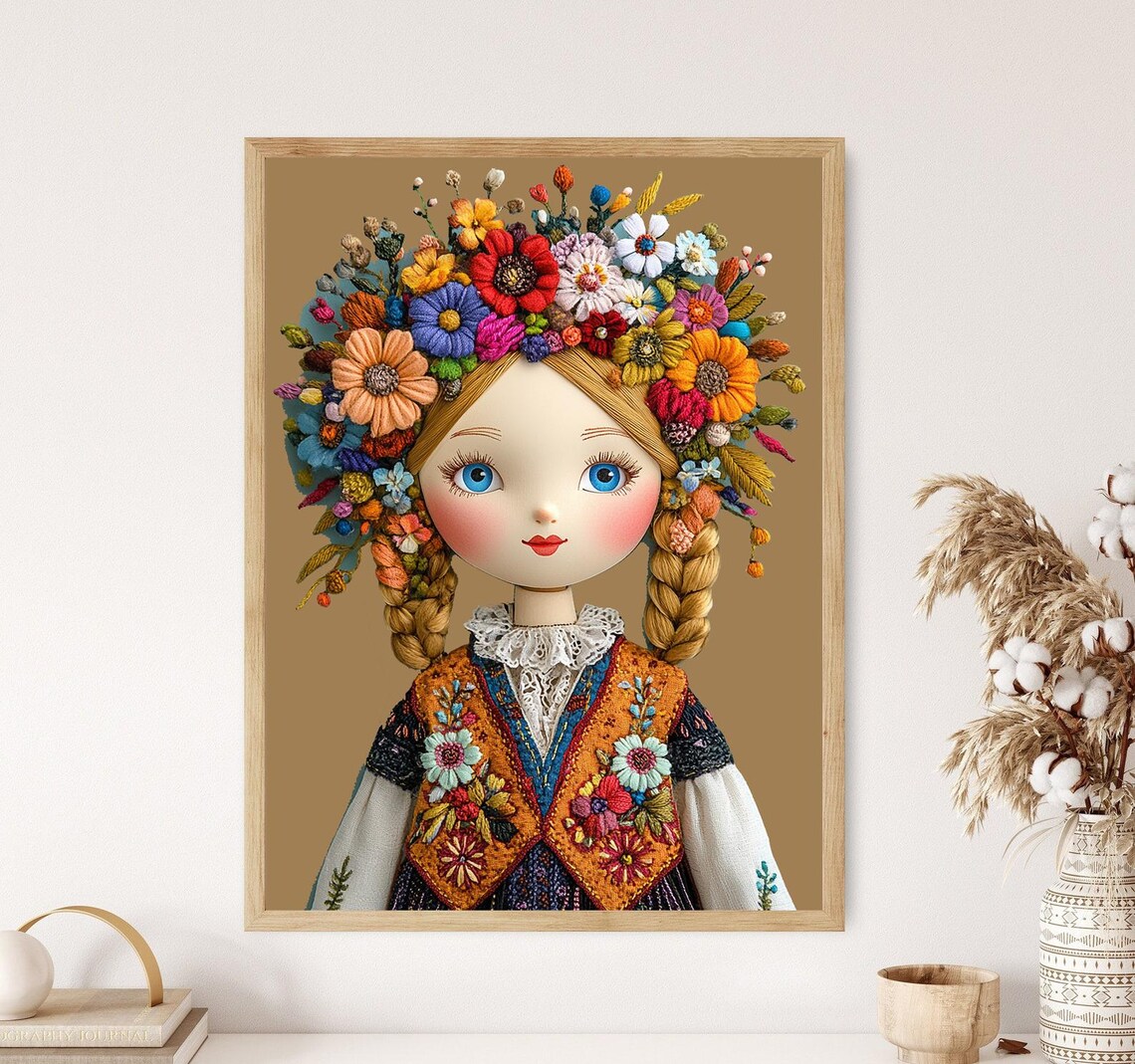 Polish Krakowiak Traditional Folk Art Print