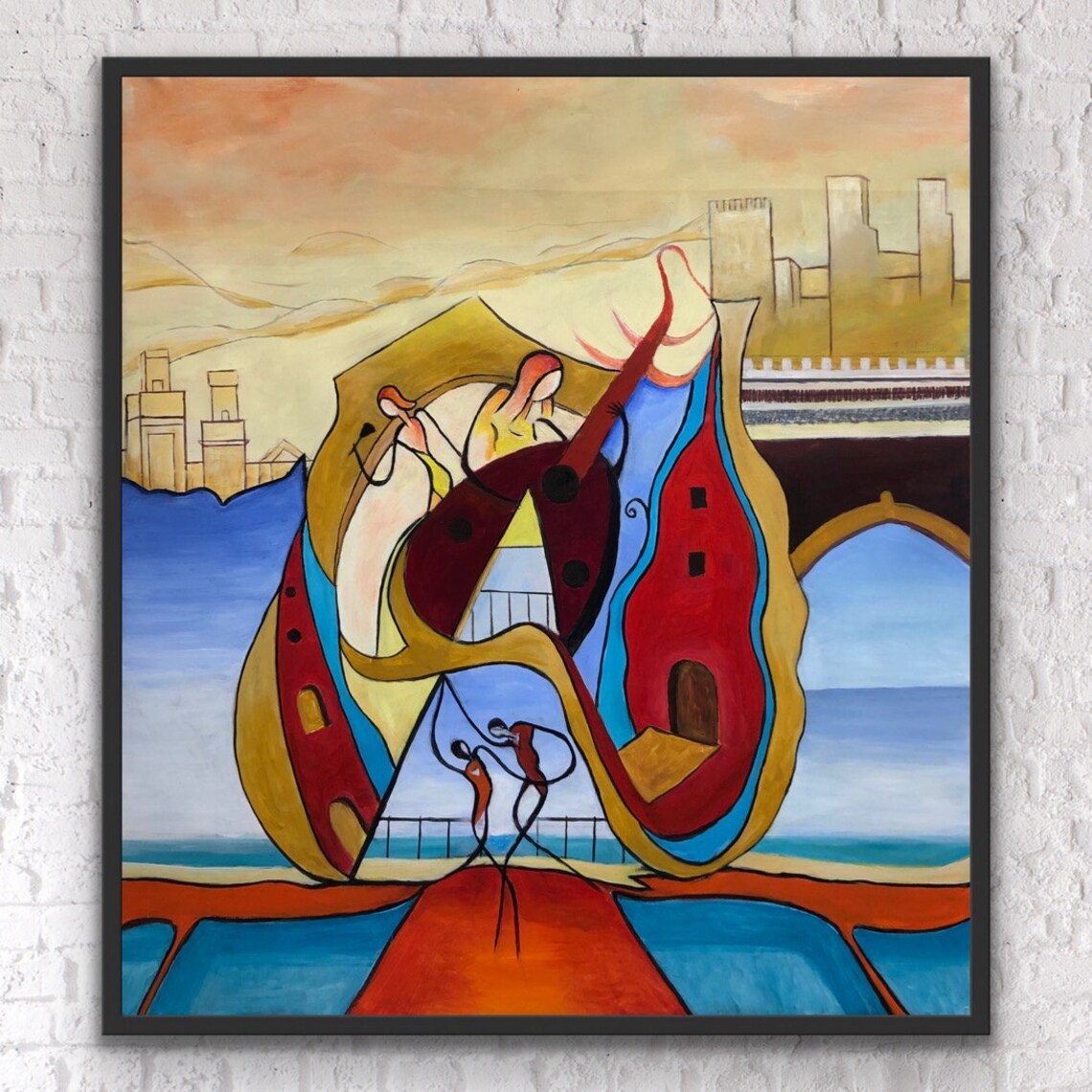 Abstract Painting, Contemporary Abstract Wall Art - Image 3