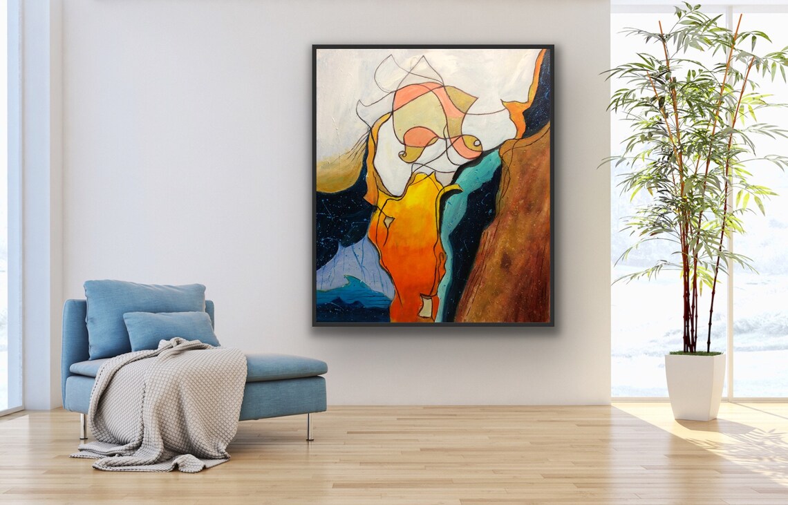 Modern Abstract Painting, Contemporary Art Poster - Image 3