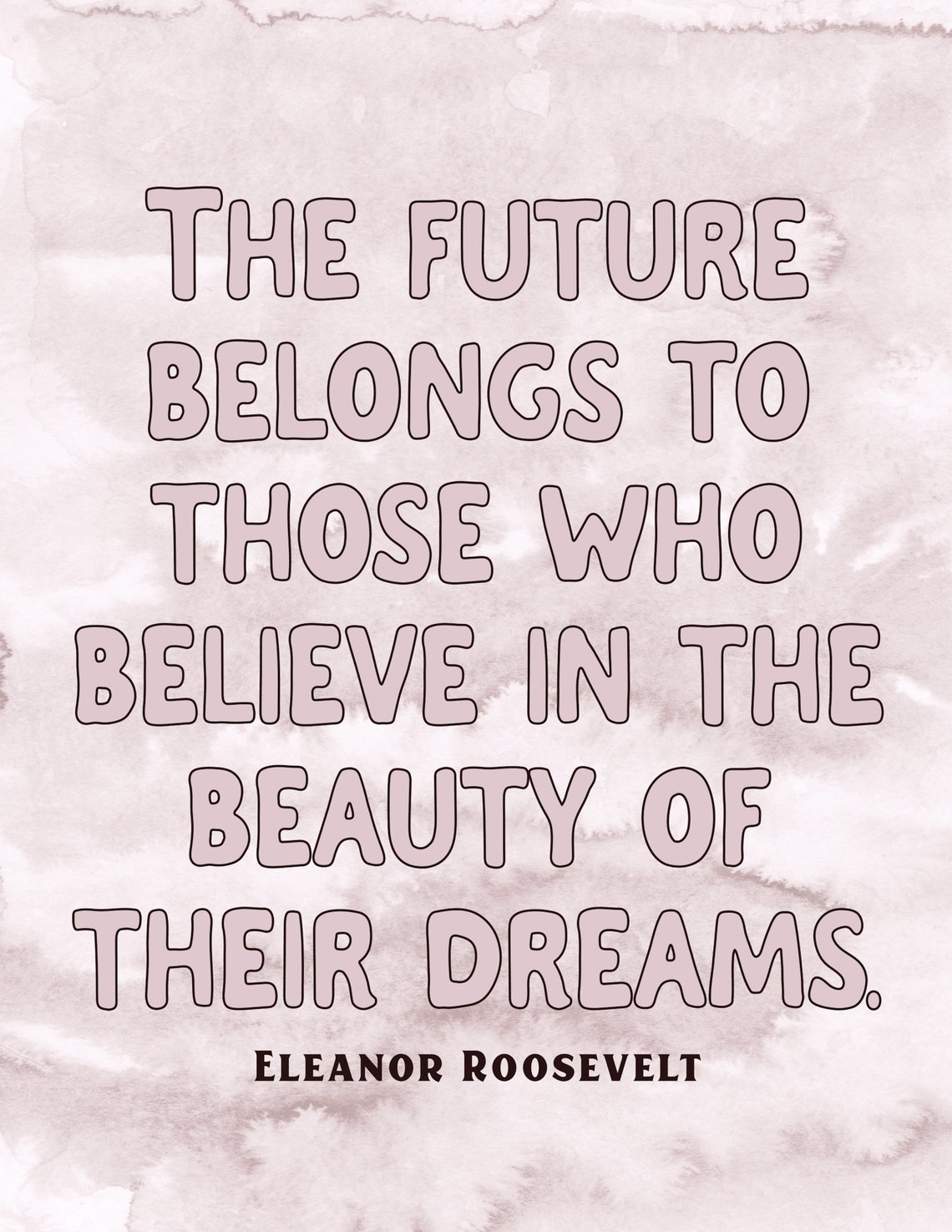 The Future Belongs To Those Who Believe In The Beauty Of Their Dreams Eleanor Roosevelt Quote Art Wall Art Inspirational Quote Office Art - Image 2