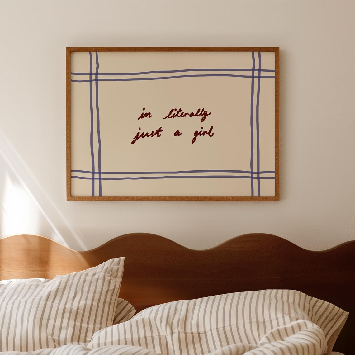 Im Literally Just A Girl Minimalist Typography Art Print
