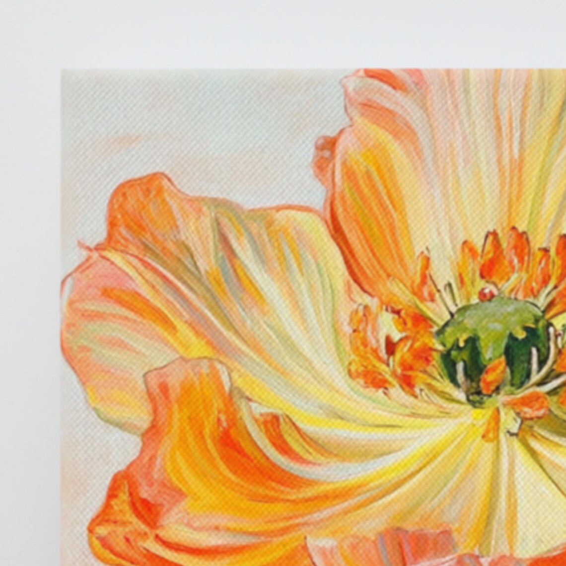 Geum Flower Print Wall Art Orange Geum Flower Painting Print Flower Wall Art Orange Wall Art Geum Art Print - Image 2