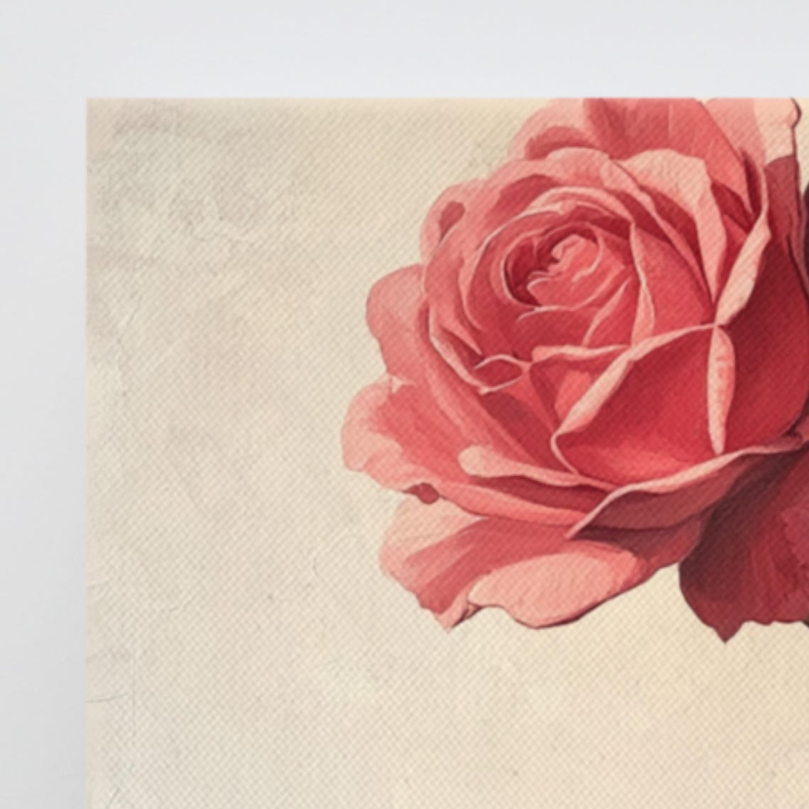 Red Rose Bloom Vintage Botanical Painting Flower Wall Art Poster - Image 3