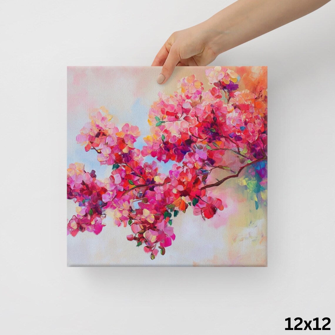 Lagerstroemia Print Flower Painting Print Large Wall Art Crepe Myrtle Plant Art Print Living Room Painting Print - Image 2