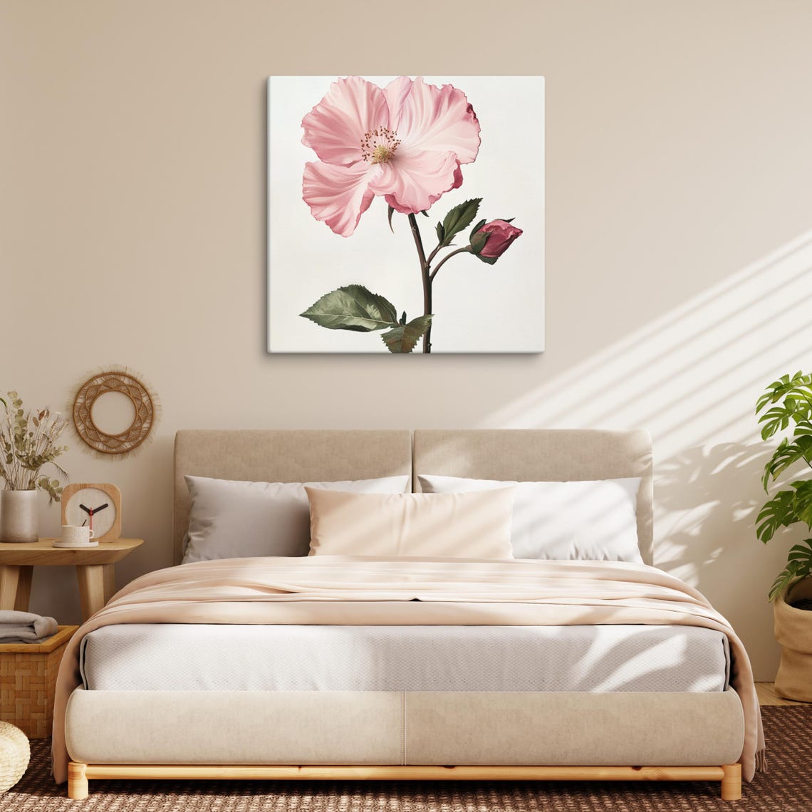 Rose Of Sharon Flower Print Painting Print Wall Art Rose Of Sharon Wall Art Flower Wall Art Hibiscus Flower Art - Image 2
