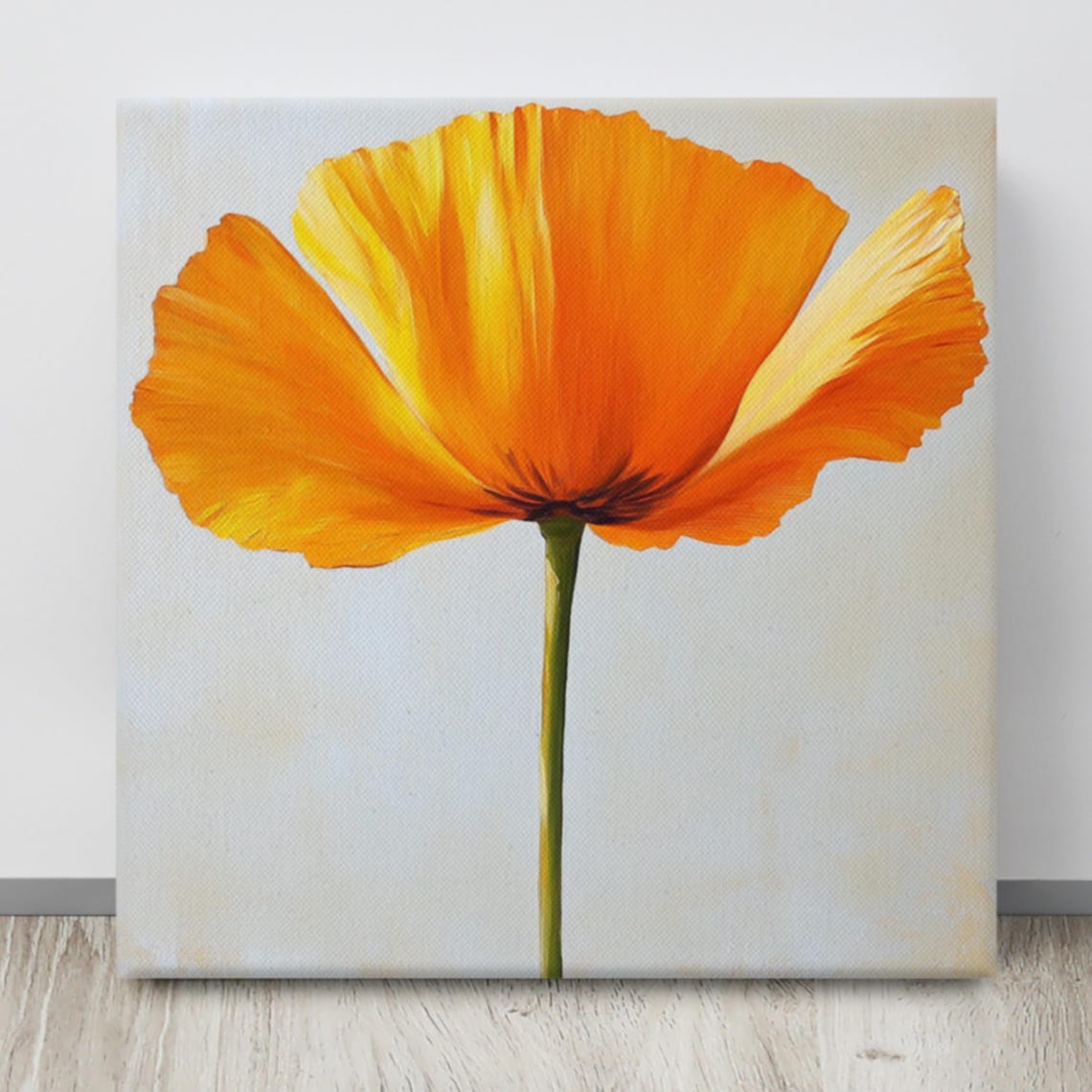 California Poppy Print Orange Poppy Painting Print Bright Wall Art Flower Wall Art California Poppy Art Print Art - Image 4