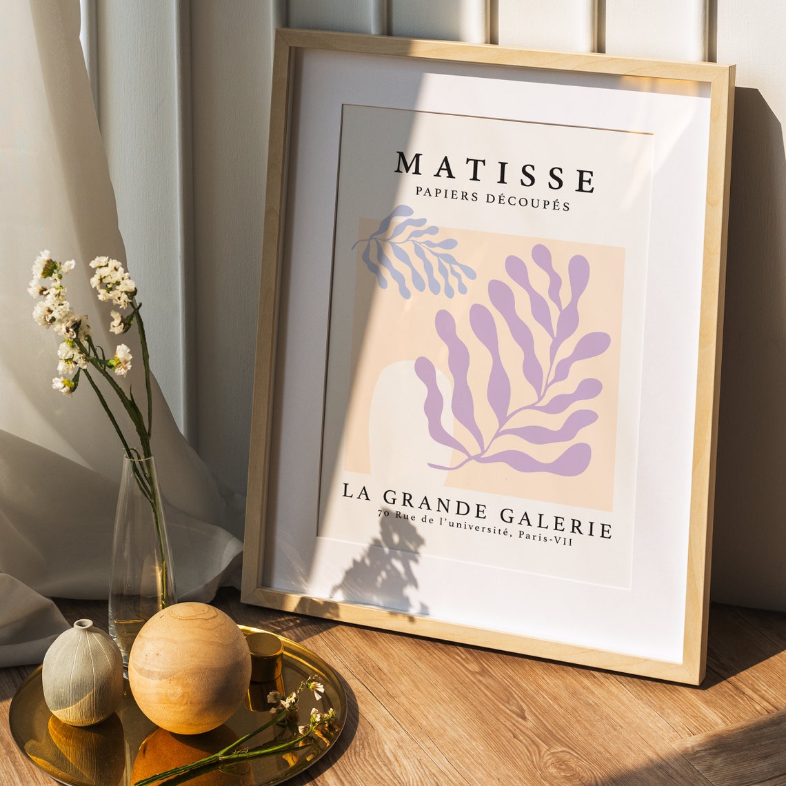 Henri Matisse La Grande Galerie Pastel Leaf Exhibition Poster - Image 4