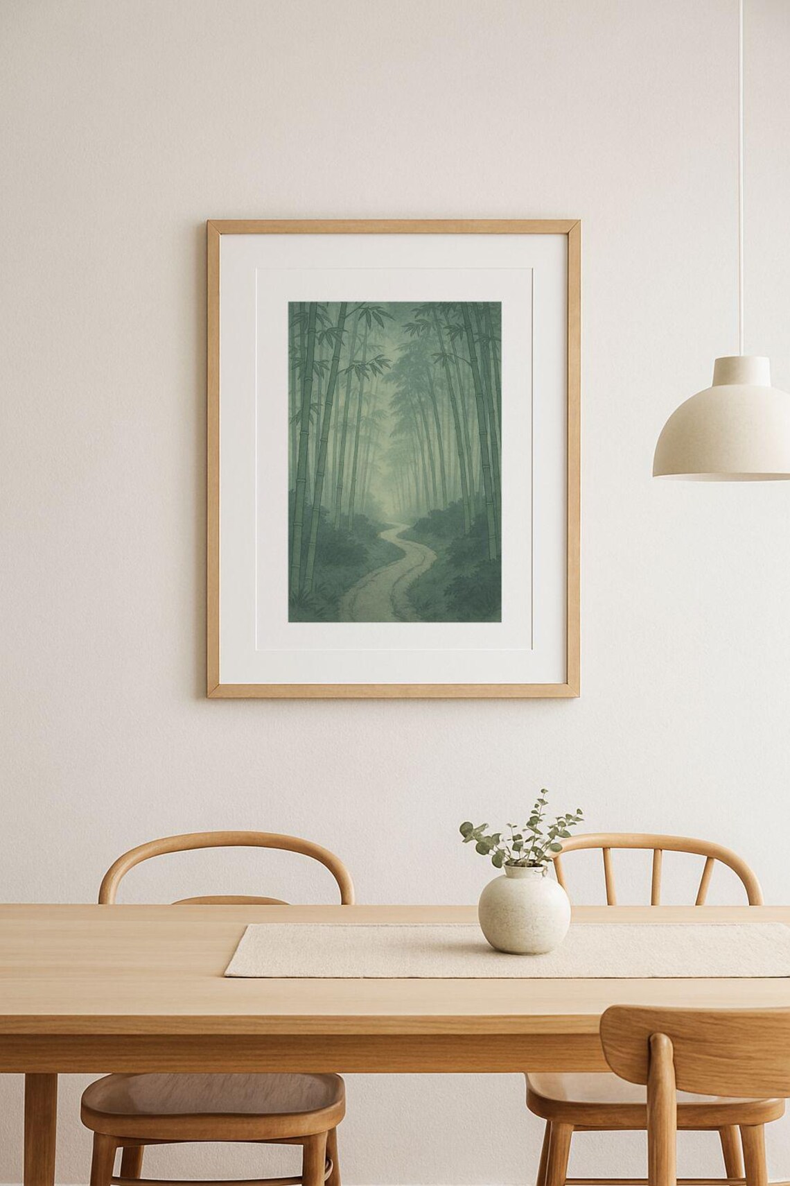 Whispers Through The Mist Ukiyo-E Landscape Art Print
