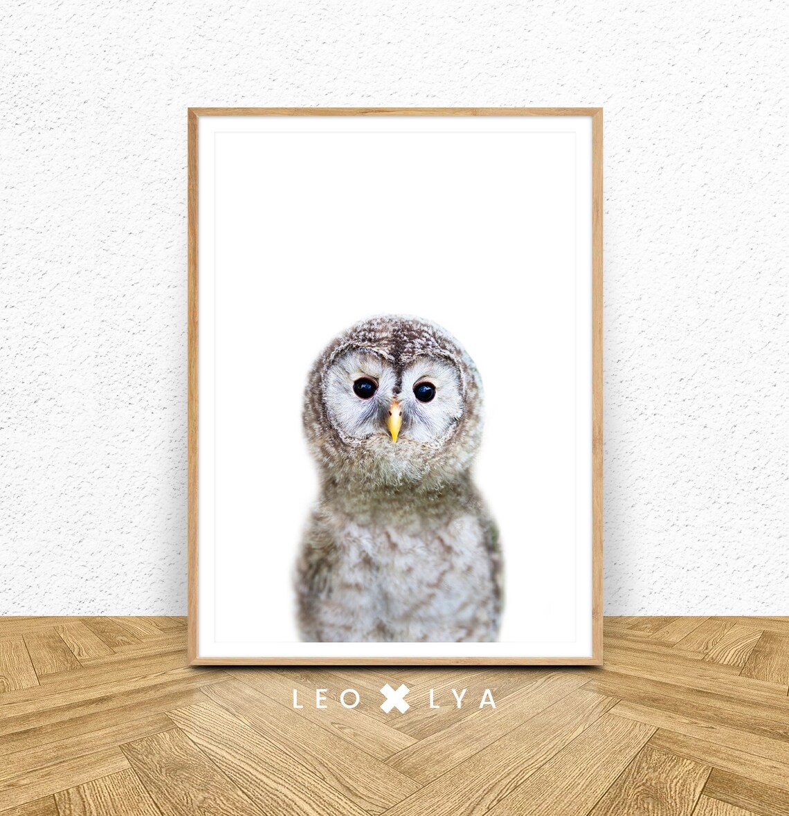 Baby Owl Nursery Decor Art Print, Kids Animal Art