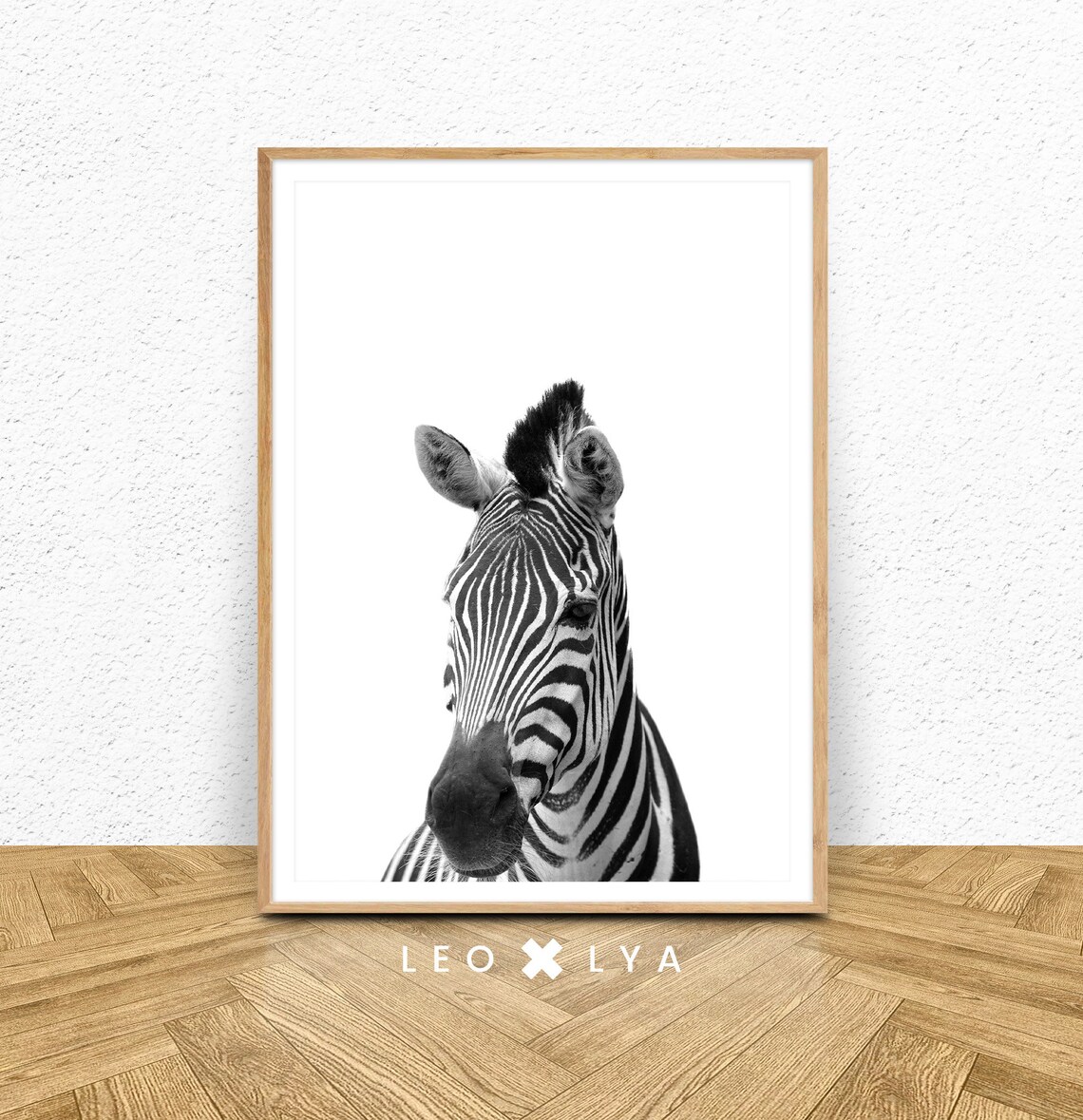 Zebra Print Safari Nursery Animal Art Print