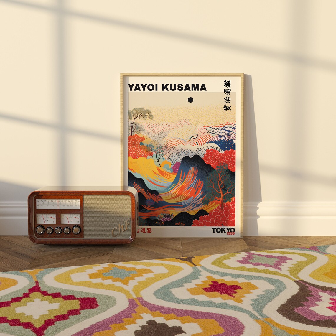 Yayoi Kusama Wave Poster, Japandi Wall Art - Image 8