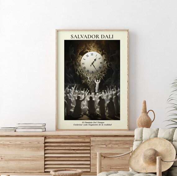 Salvador Dali Melting Clock Prints Salvador Dali Watch Famous Artist Prints