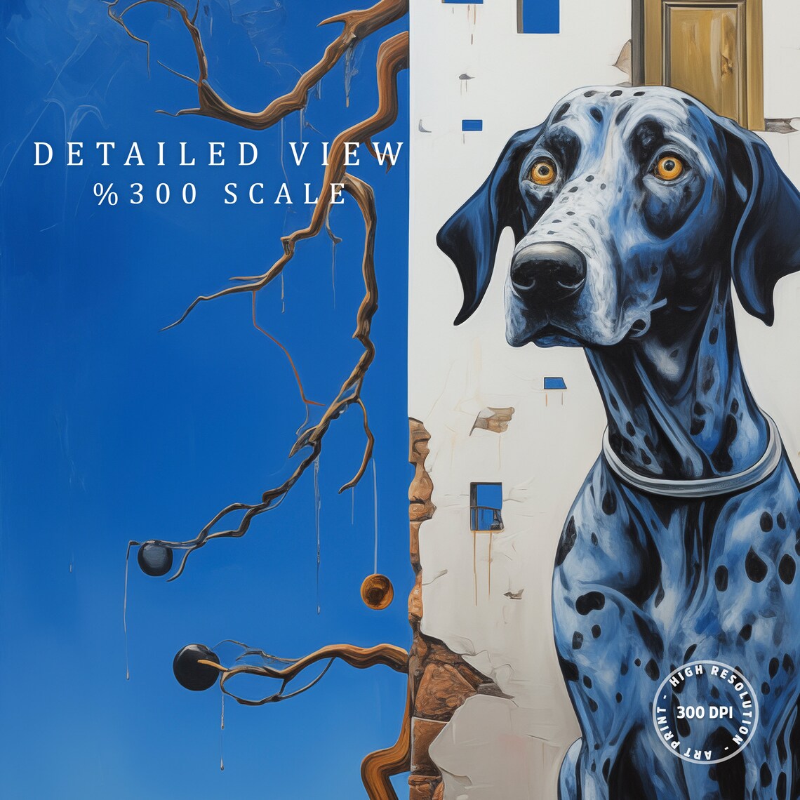 Salvador Dali The Protector Dog Art Print - Image 2