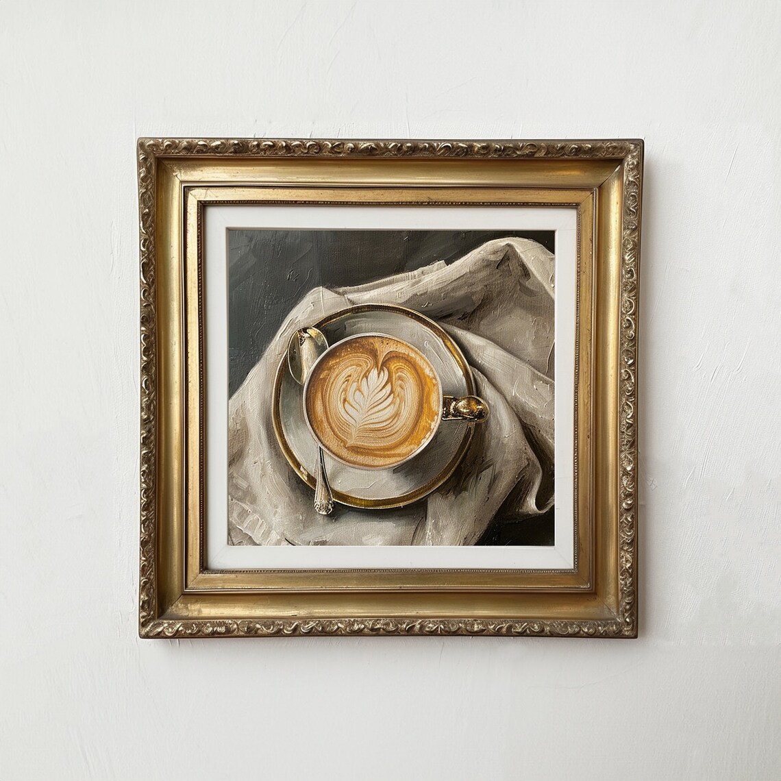 Moody Coffee Vintage Still Life Art Print - Image 3