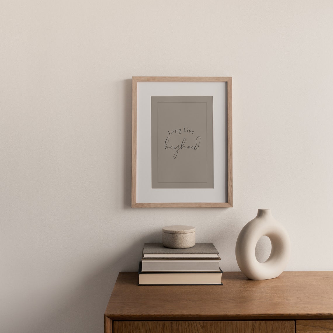 Brown Long Live Boyhood Art Print Neutral Nursery Decor Kids Playroom Wall Art Kids Quote Boys Room Print Baby Shower Gift P245 - Image 2