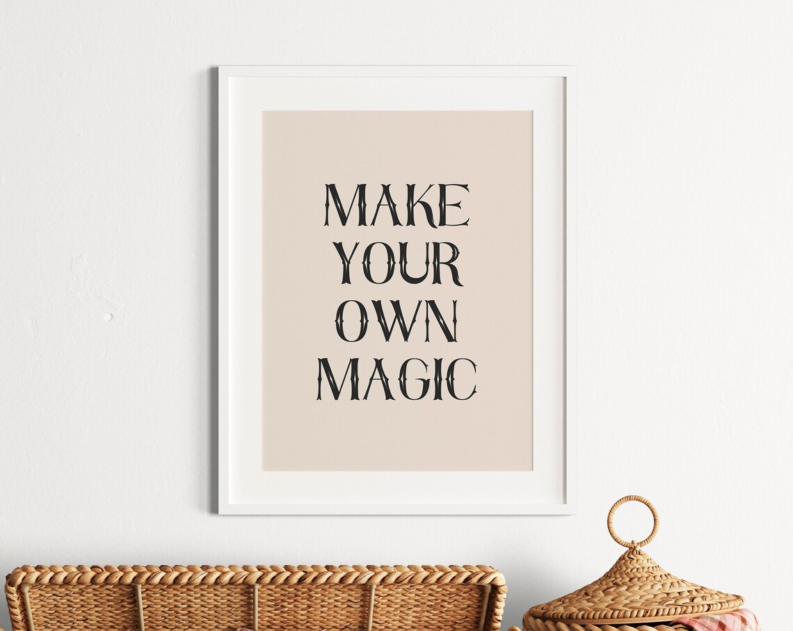 Halloween Make Your Own Magic Poster, Fall Decor