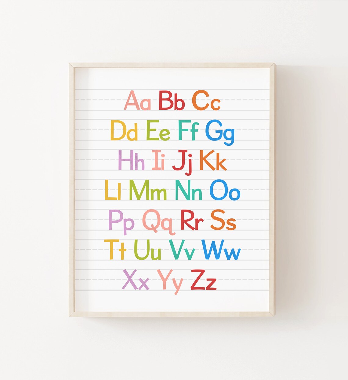 Alphabet And Numbers Art, Classroom Poster Print - Image 3