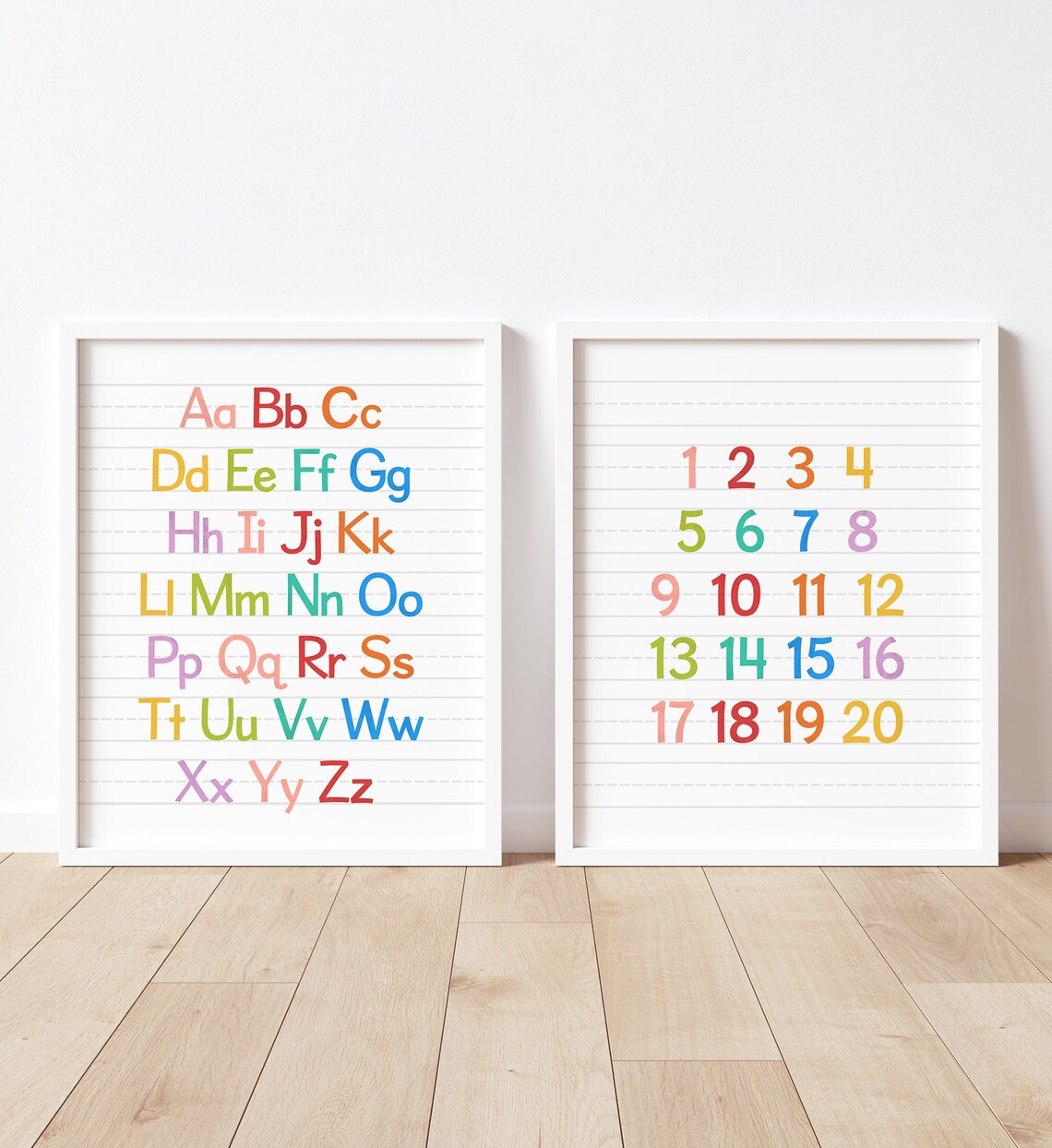 Alphabet And Numbers Art, Classroom Poster Print - Image 5