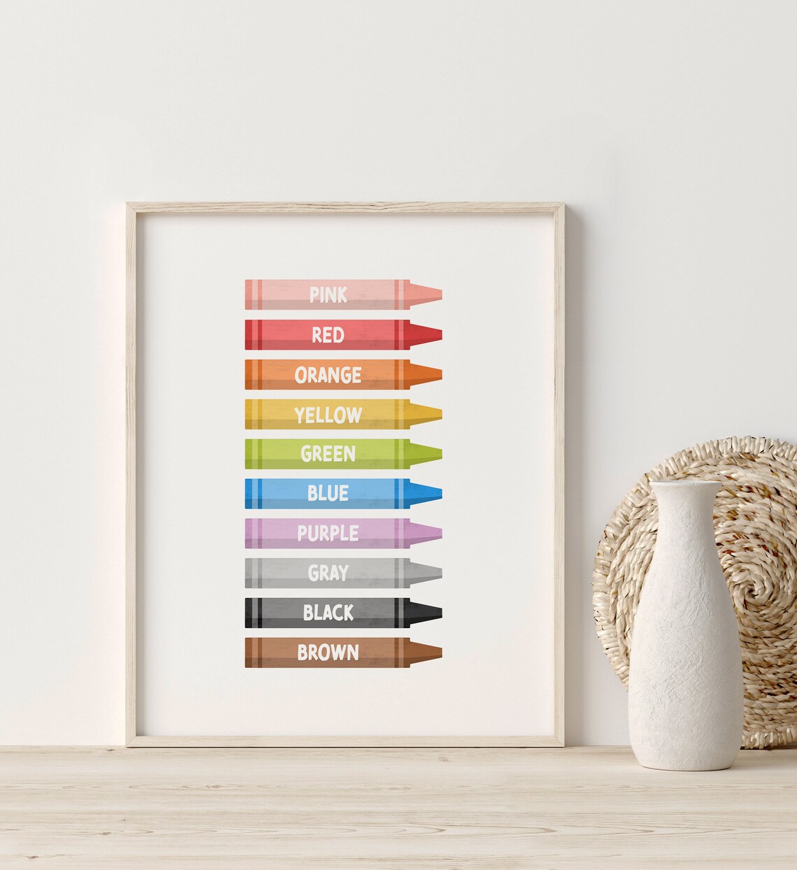 Colors Educational Poster, Classroom Learning Art Print - Image 4