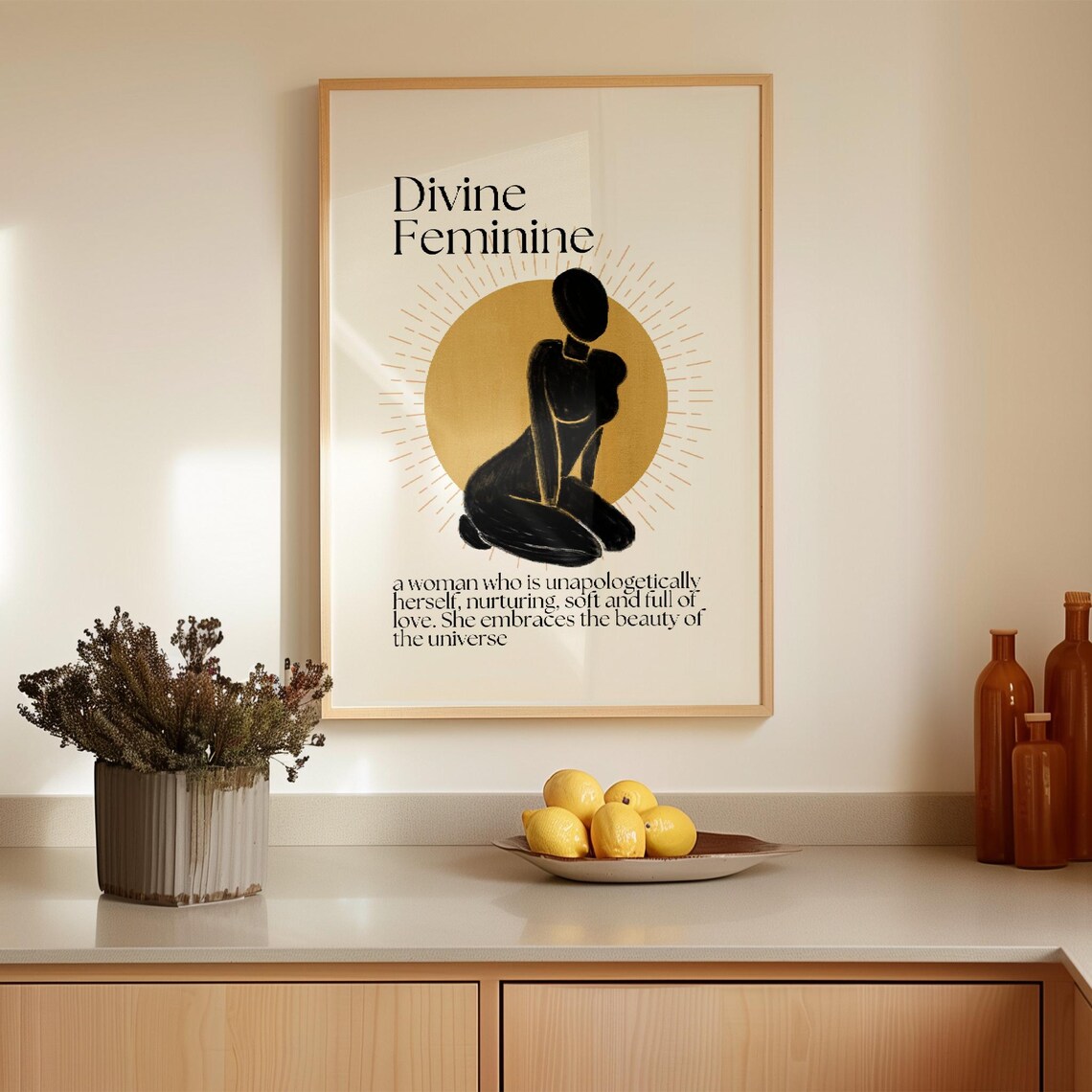 Divine Feminine Spiritual Wall Art Print