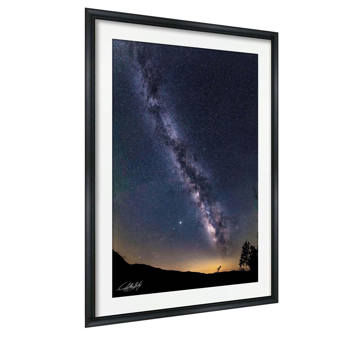 Milky Way Smoky Mountains Night Sky Travel Poster