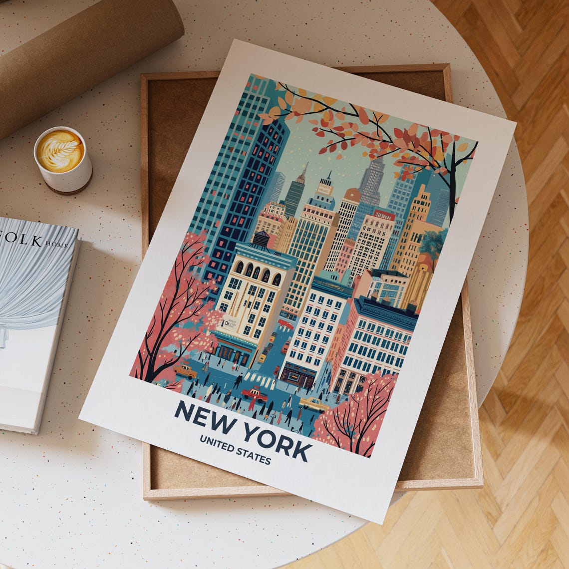 New York Travel Poster New York Poster New York Travel Print New York City Print Travel Print Travel Poster New York Wall Decor - Image 4