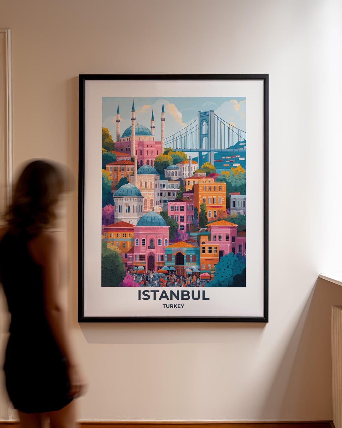 Istanbul Travel Poster Istanbul Poster Istanbul Travel Print Istanbul City Print Travel Print Travel Poster Istanbul Wall Decor 006 - Image 3