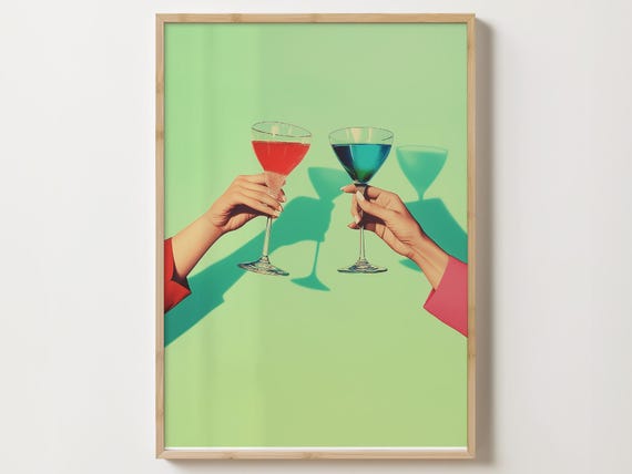 Cheers Print Bar Cart Wall Decor Cheers Sign Cheers Wall Art Bar Cart Accessories Bar Cart Art 2