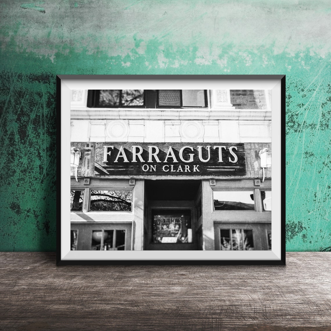 Farraguts On Clark Vintage Chicago Bar Storefront Sign Poster - Image 2