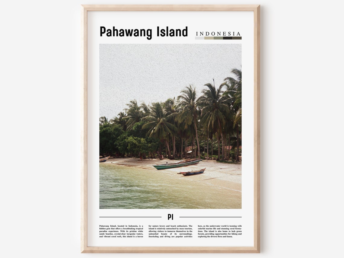 Pahawang Island Poster Pahawang Island Print Pahawang Island Wall Art Asia Print Asia Poster Asia Photo Travel Poster