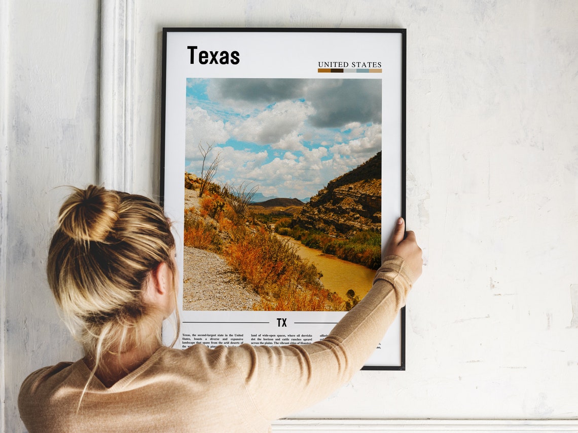Texas Poster Texas Print Texas Wall Art Texas Photo United States Photo United States Poster United States Print - Image 2