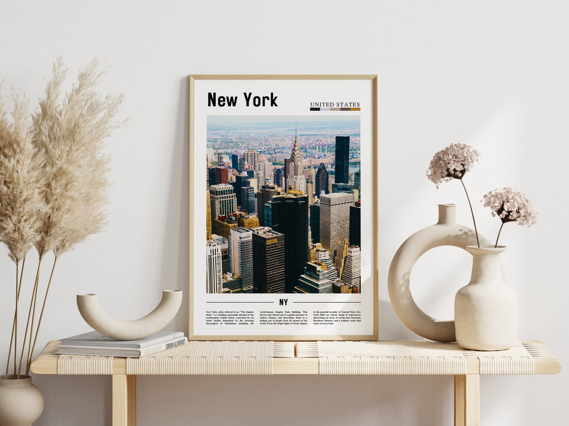 New York Manhattan Skyline Chrysler Building Cityscape Photo Poster - Image 3