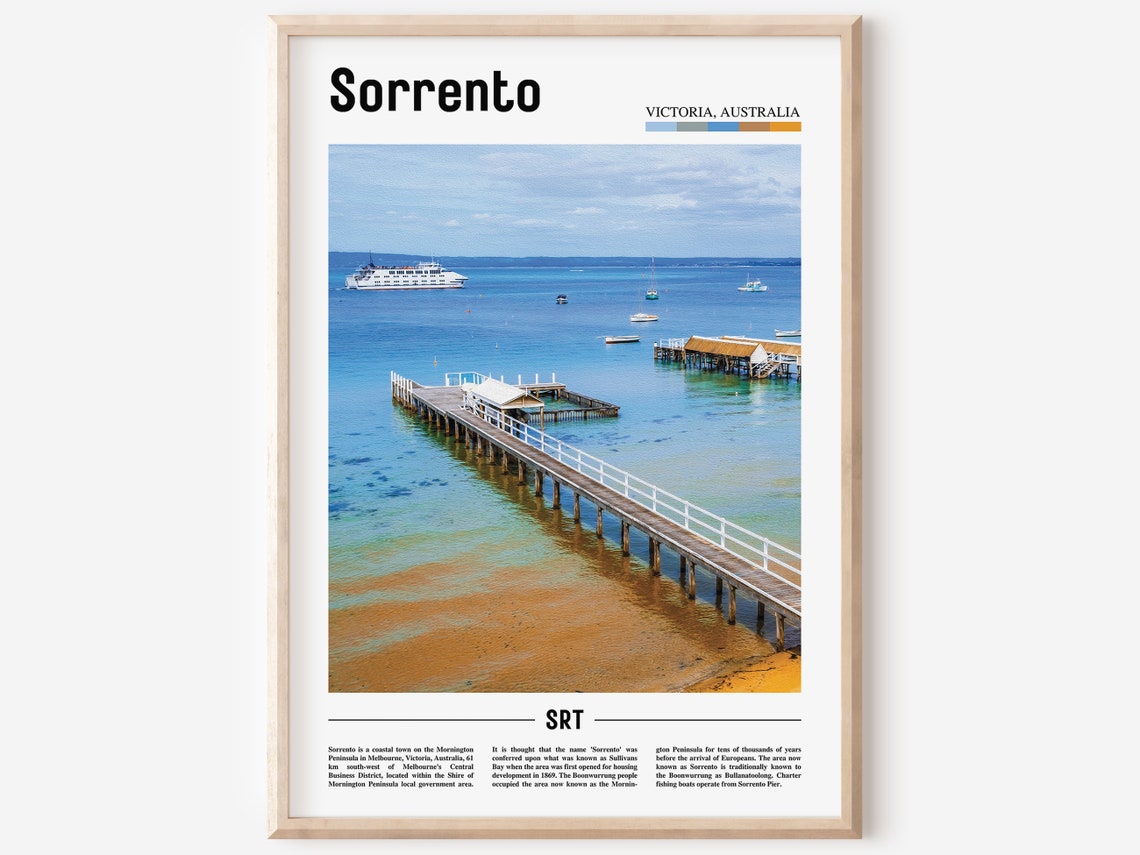 Sorrento Print Sorrento Poster Sorrento Wall Art Oil Painting Poster Colorful City Print City Artwork Travel Artwork Travel Wall Art