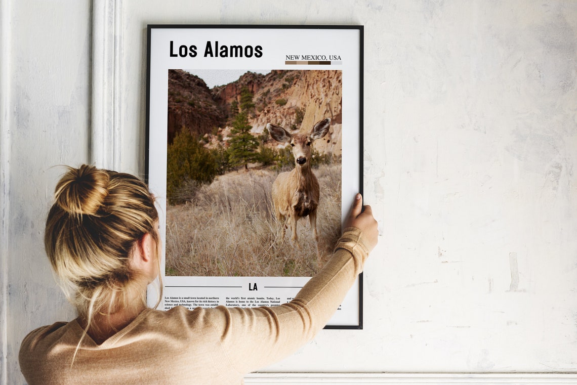 Los Alamos Poster Los Alamos Print Los Alamos Wall Art United States Photo United States Poster United States Print Travel Poster - Image 2