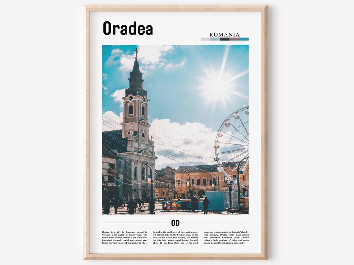 Oradea Print Oradea Poster Oradea Wall Art Minimal Travel Print Minimal City Poster Travel Destination City Print Oil Painting Poster