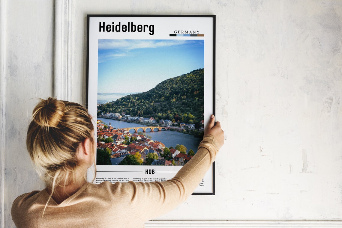 Heidelberg Print Heidelberg Poster Heidelberg Wall Art Europe Photo Europe Poster Europe Print Travel Poster - Image 2