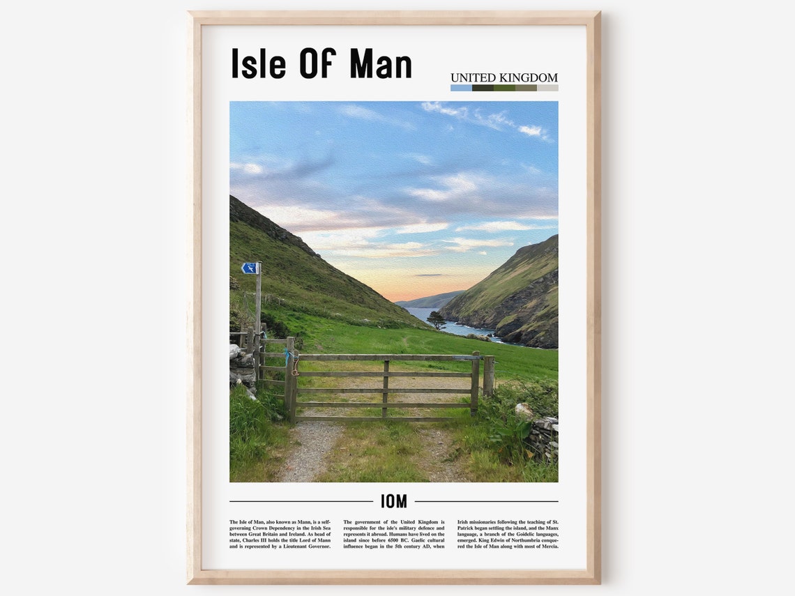 Isle Of Man Print Isle Of Man Poster Isle Of Man Wall Art Minimal Travel Print Minimal City Poster Travel Destination Oil Painting Poster