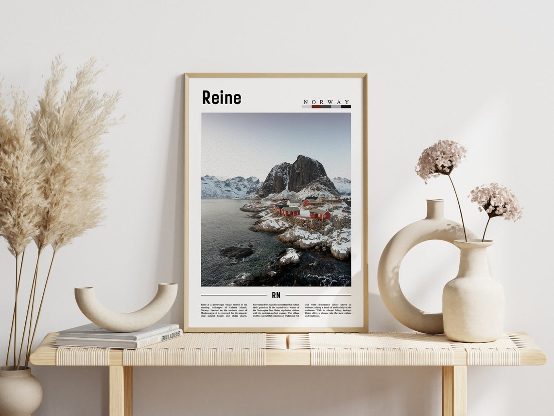 Reine Poster Reine Print Reine Wall Art Europe Photo Europe Poster Europe Print Travel Poster - Image 3