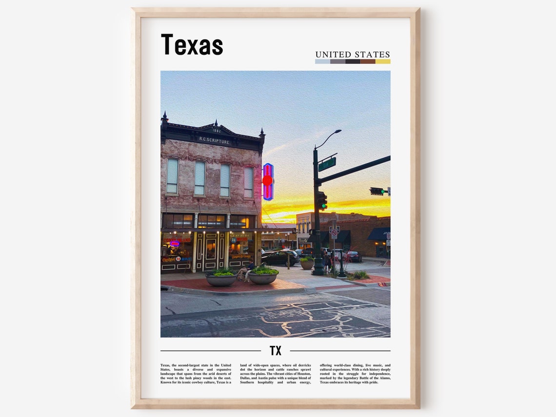Texas Poster Texas Print Texas Wall Art Texas Photo United States Photo United States Poster United States Print