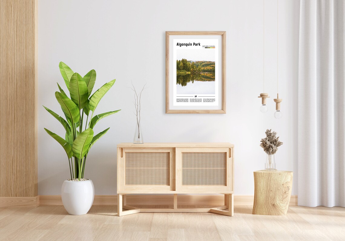 Algonquin Park Oil Painting Travel Poster - Image 3