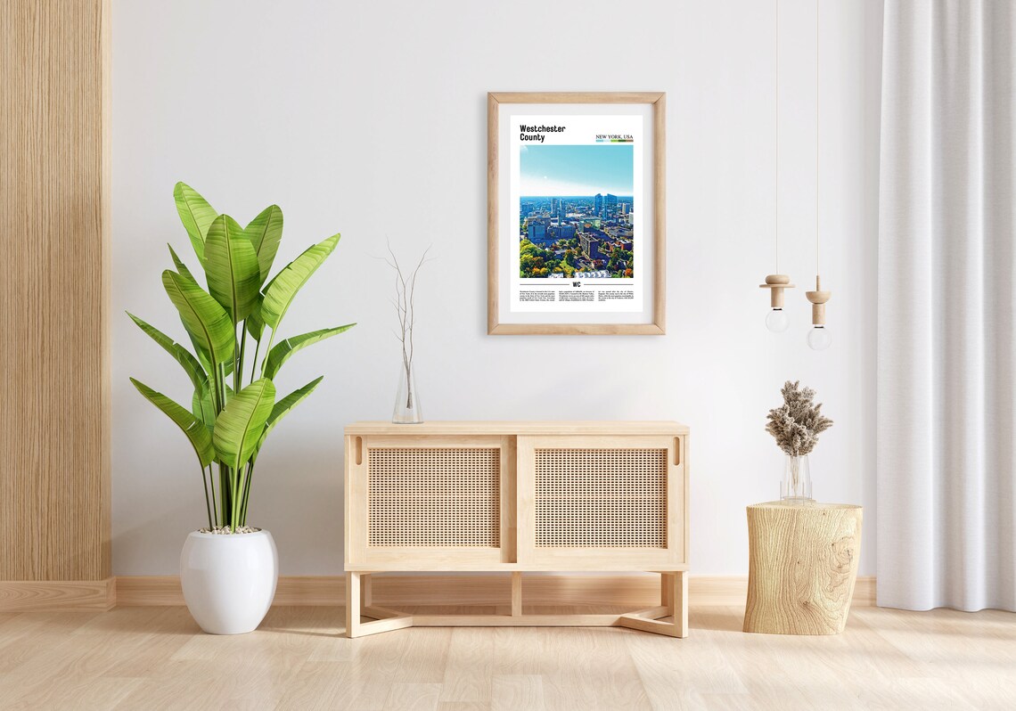 Westchester County New York Aerial Cityscape Travel Photo Poster - Image 3