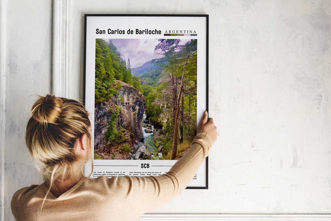 San Carlos de Bariloche Argentina Forest Gorge Patagonia Poster - Image 2