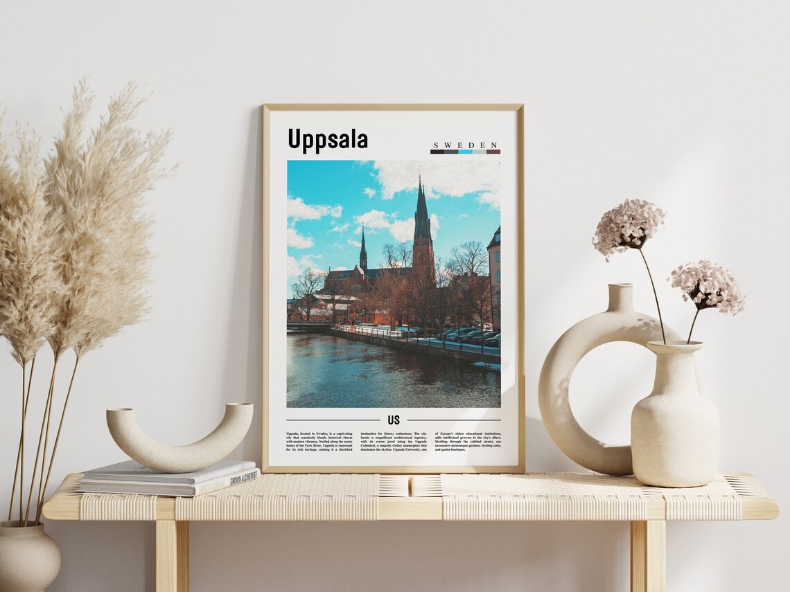 Uppsala Poster Uppsala Print Uppsala Wall Art Europe Photo Europe Poster Europe Print Travel Poster - Image 3