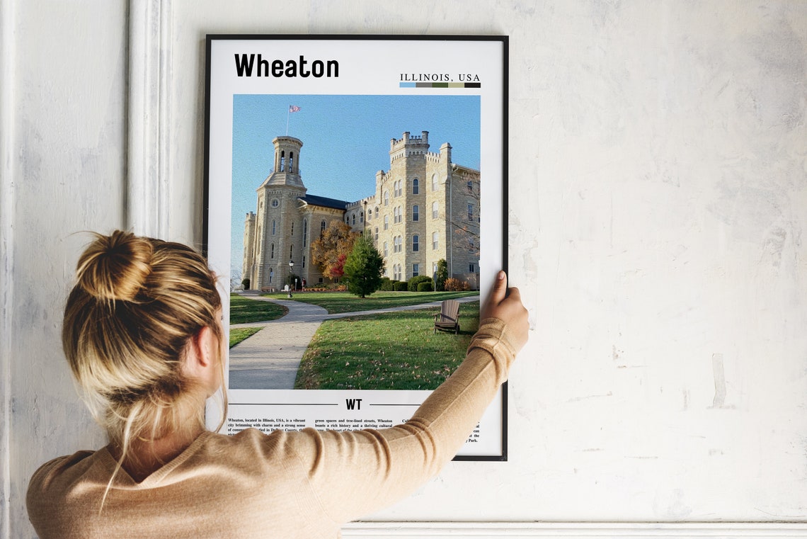 Wheaton Poster Wheaton Print Wheaton Wall Art United States Photo United States Poster United States Print Travel Poster - Image 2