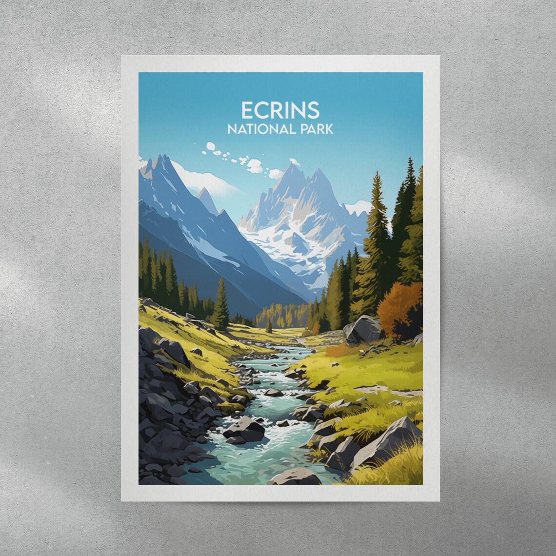 Ecrins National Park Travel Poster, France - Image 2