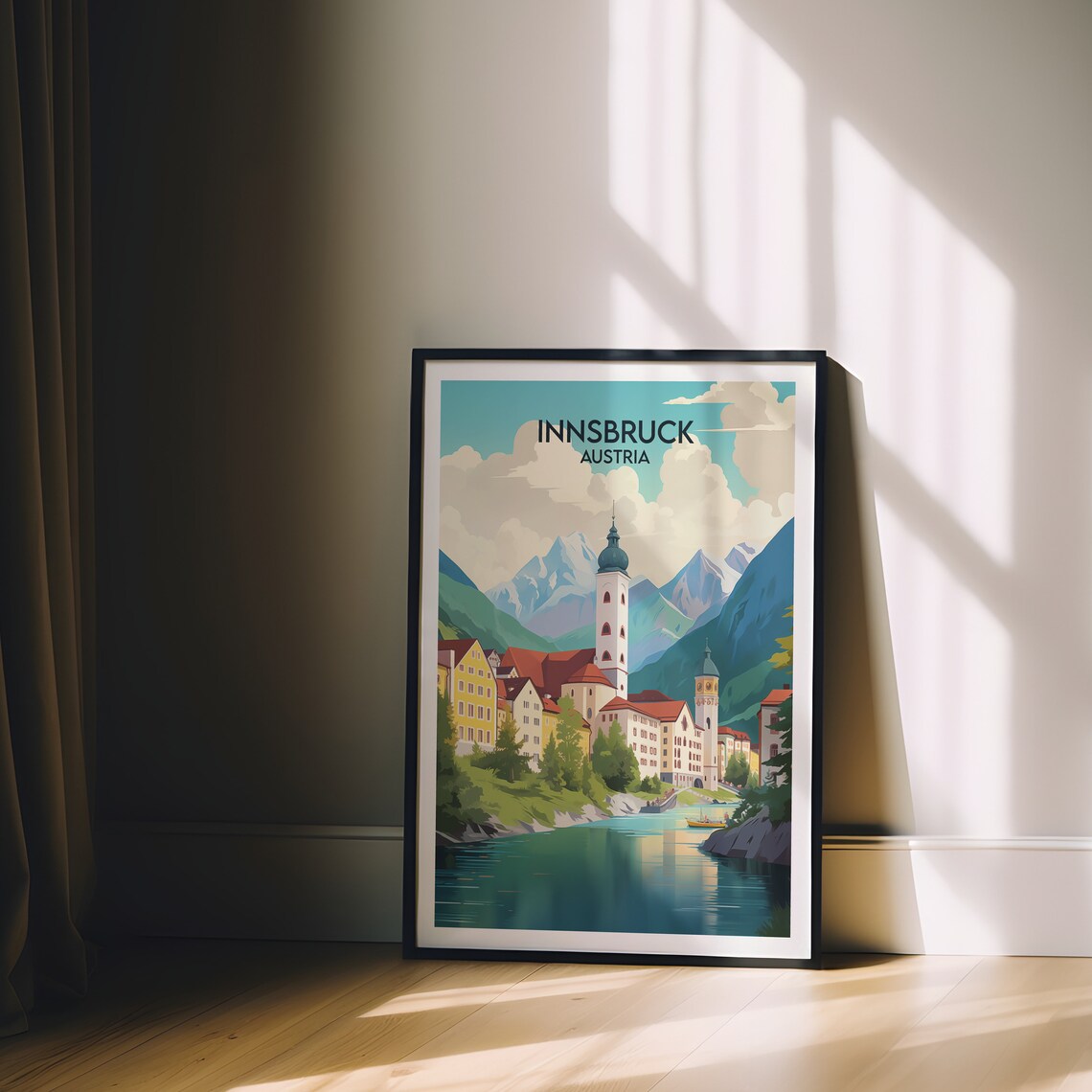 Innsbruck Travel Poster, Austria Custom Gift - Image 2