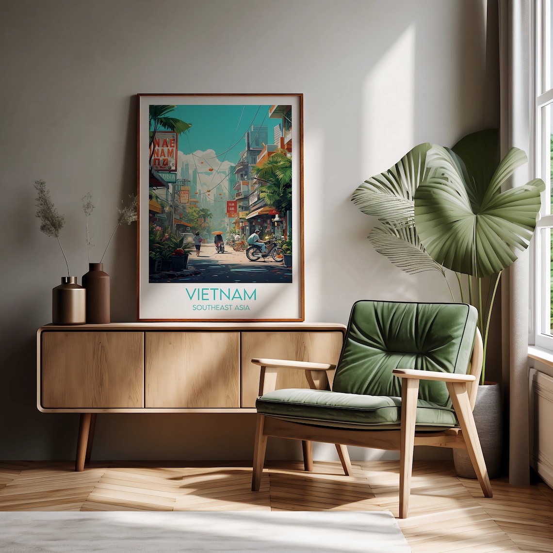 Vietnam Travel Print, Southeast Asia Travel Poster - Image 2