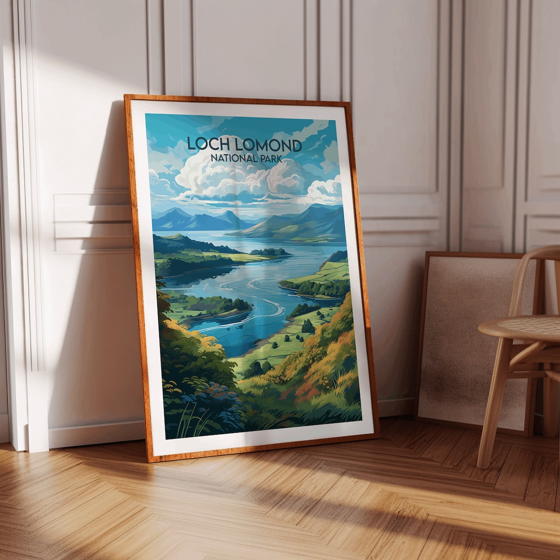Loch Lomond National Park Scotland Loch Islands Scenic Art Poster - Image 2